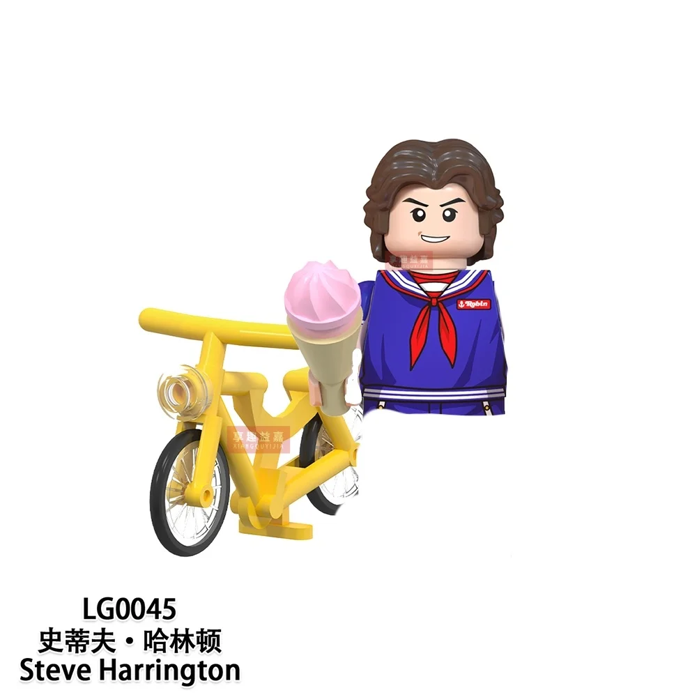 악몽같은 영화 업사이드 다운 더스틴 마이크 루카스 윌 일레븐 모델 빌딩 블록 어린이를 위한 액션 피규어 장난감