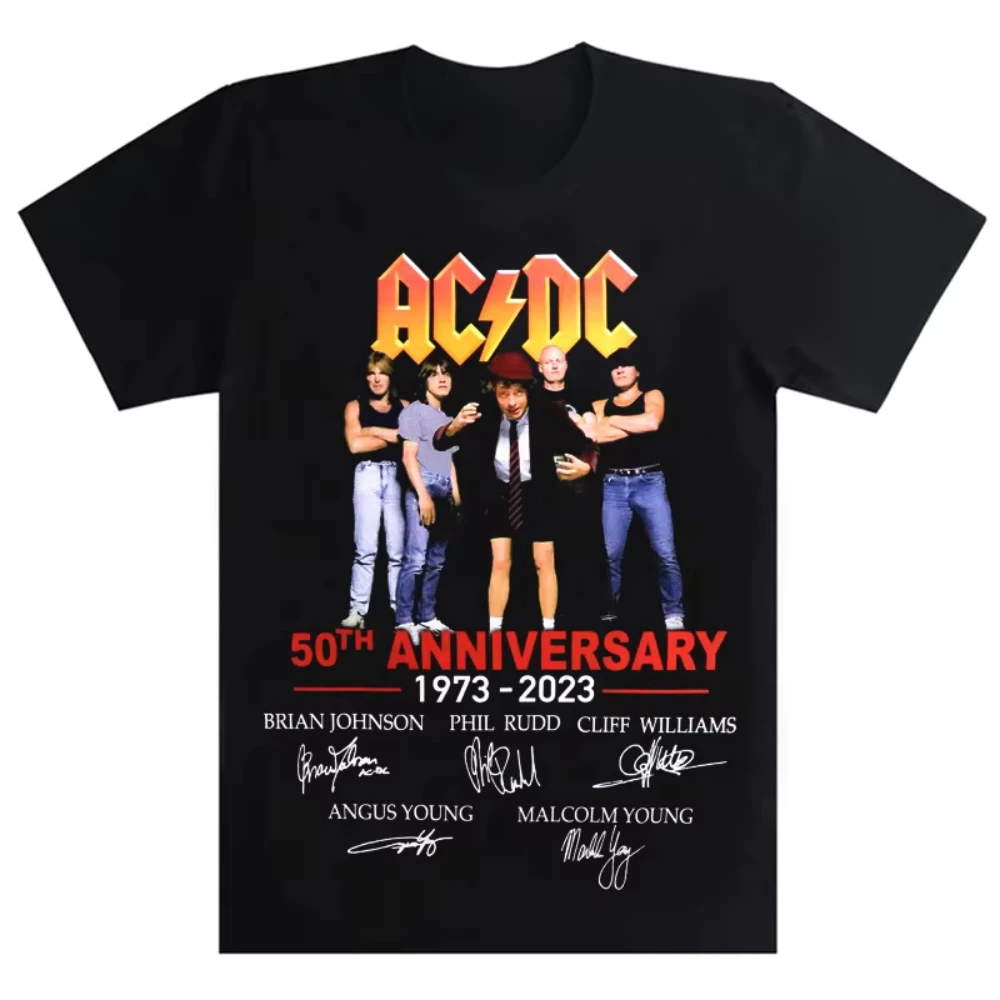 Rock Paradise Rock Band ACDC Fashion Brand T-shirt Men Women Cotton Short Sleeve T-shirt Size S-3xl  Cotton T-shirt High Quality