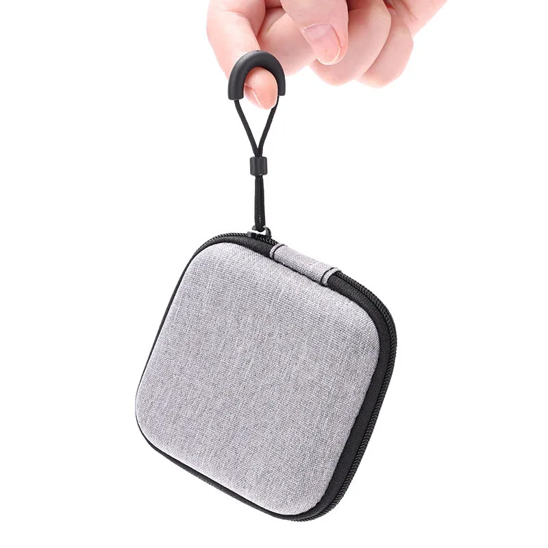 Small Earphone Storage Bags Hard Shell Data Cable Organizer Bag Mini Tech Gadgets Portable Case Charger U Disk Zipper Pouch