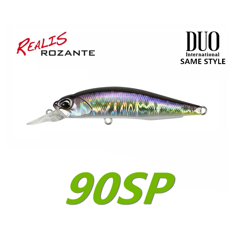 DUO Japan's same REALIS ROZANTE 90S suspended and stopped Mino Makou divine bait, water surface hook catfish fake bait9077