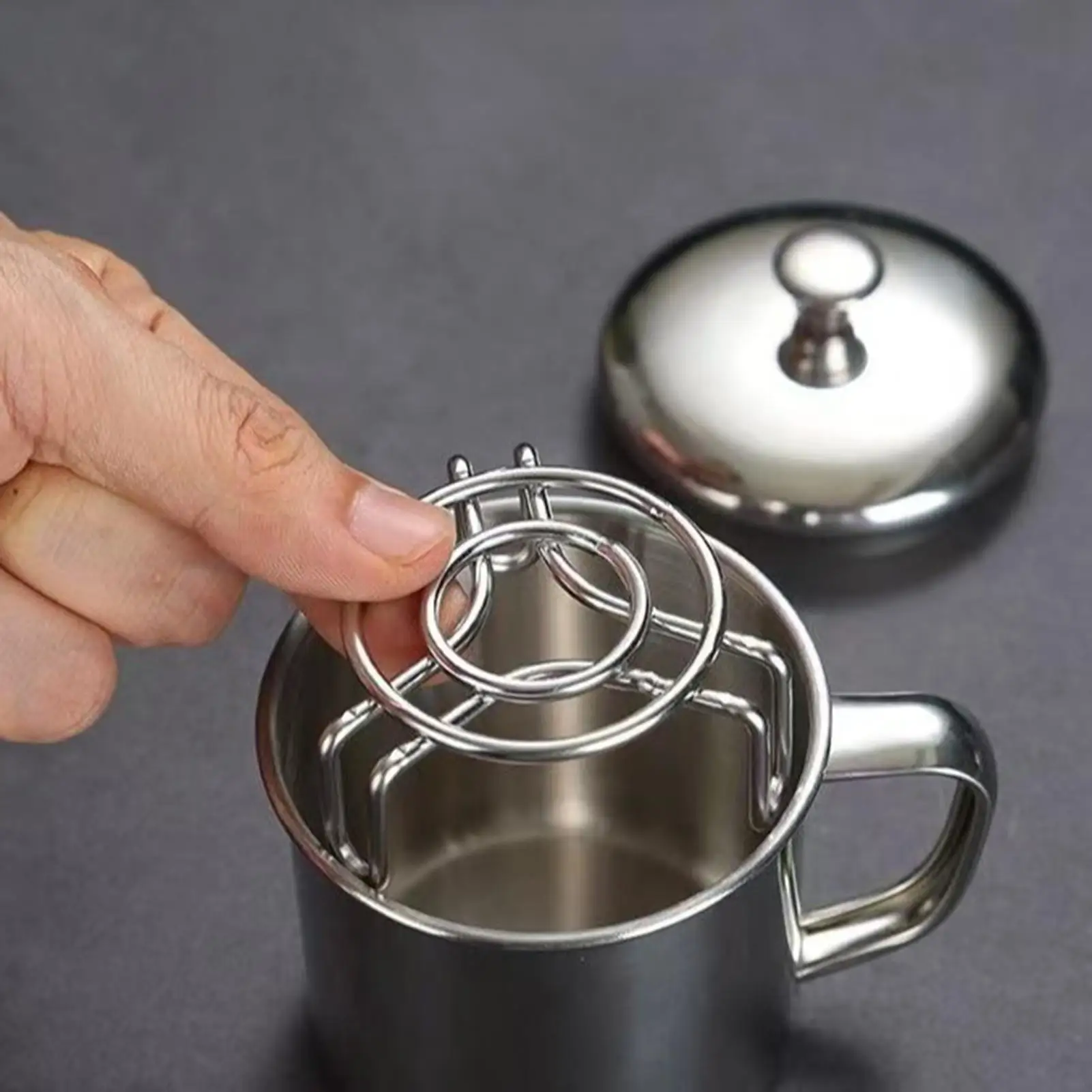 Steamer Rack 6x6cm Mini Stainless Steel Cookware Food Steamer Cooking Rack for Home Kitchen Electric Cooker Milk Pot Vegetables