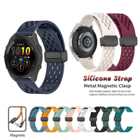 20mm 22mm Folding Magnetic Buckle Silicone Strap For Garmin Venu 3 / Forerunner 255 265 165 245 645 158 55 / Vivoactive 3 4 5