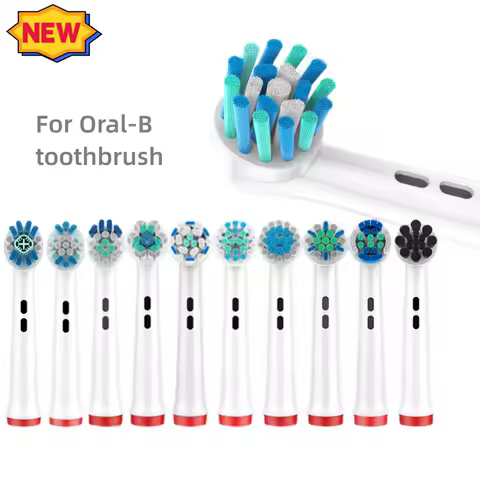 4 Pcs/set Replacement Toothbrush Heads For Electric Smart Sonic Teethbrush Compatible with Oral B Suitable for Sensitive Teeth
