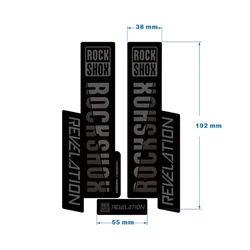 ROCKSHOX REVELATION-Autocollant de fourche avant de VTT, accessoires de vélo, 19cm