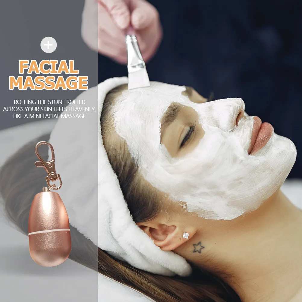 Volcanic Stone Face Oil Absorbing Roller Reusable Facial Skin Blotting Stick for on-The-Go Oil Control Smooth Complexion Tool