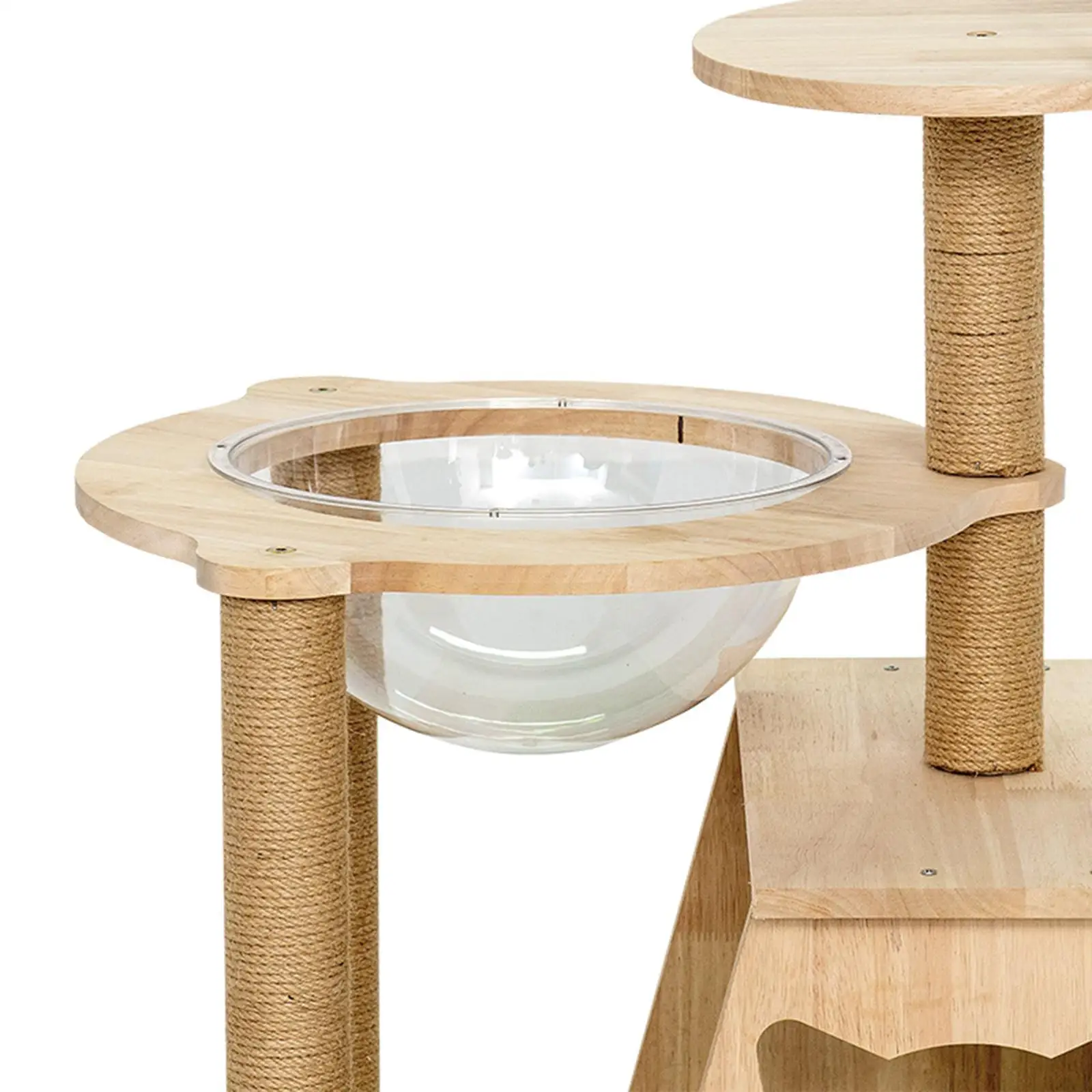 Space Clear Capsule Acrylic Cats Dome Cat House Accessories Transparent Cat Dome Space Capsule Cover for DIY Cat House