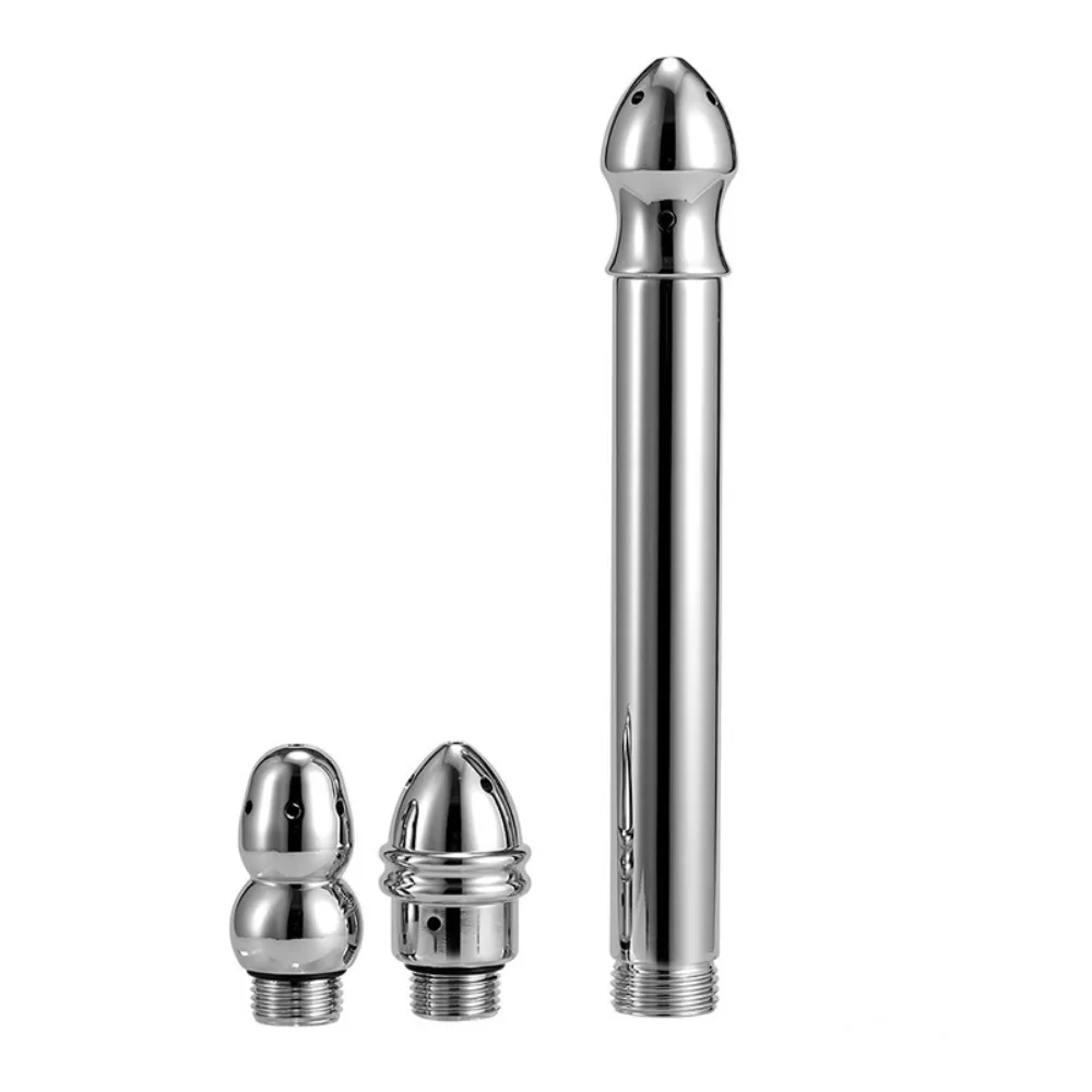 Hygienic Shower For Bathroom Enema Water Nozzle With 3 Style Head Anal Ingredients Douche Vaginal Clean Kit Cleaner Tool