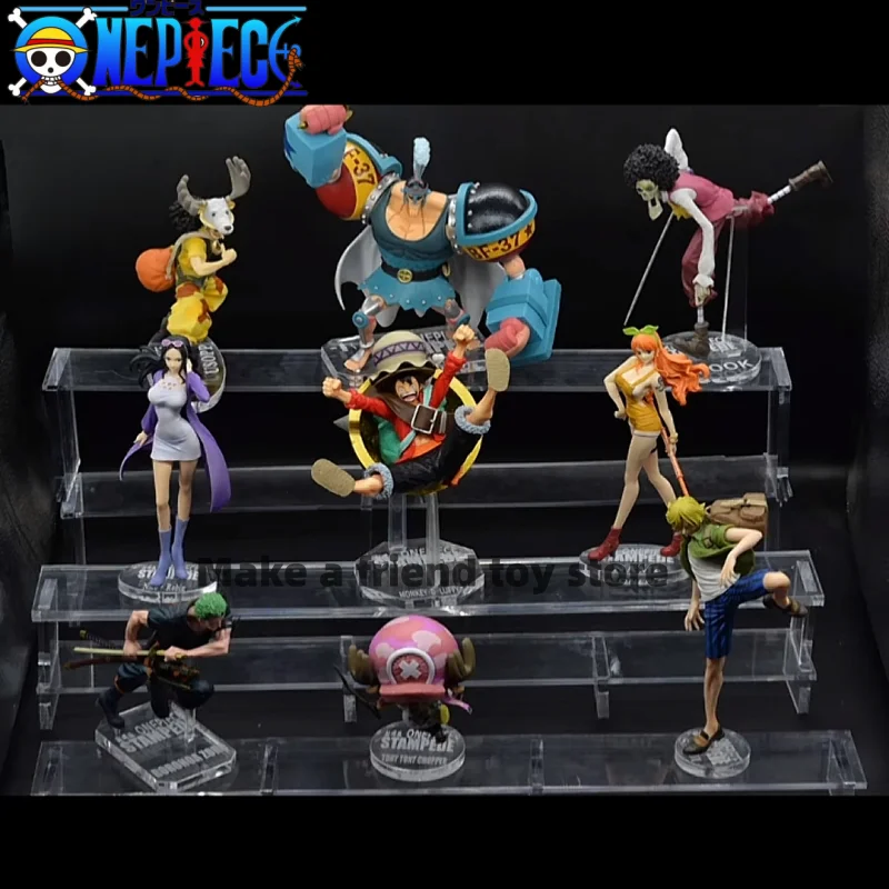 

Фигурка Luffy Sanji Zoro Brock Franky Chopper, Оригинальная фигурка Bandai, экшн-дисплей, аниме модель, коллекционные декоративные игрушки