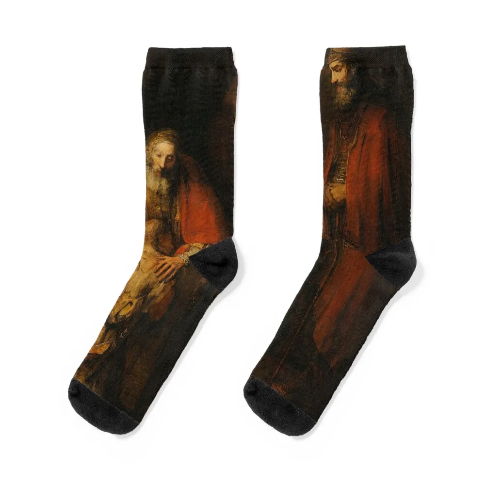 

Rembrandt Harmenszoon van Rijn, rembrandt artwork, rembrandt van rijn portrait Socks hip hop luxury Socks Ladies Men's