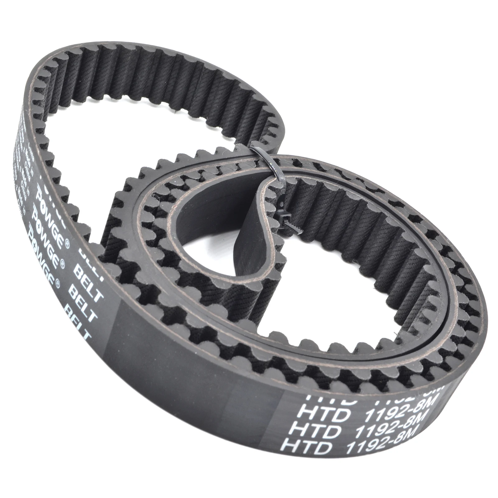 POWGE HTD 8M Timing belt Lp=1112 1120 1128 1136 1144 1152 1160 1168 1176 1184 1192 1200 1208 1216 1224 1232 Width 15-50mm Rubber