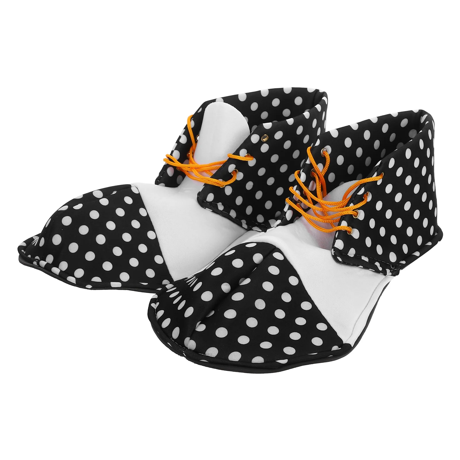 Slippers Cosplay Shoes for Parties Circus Costume Black White Carnival Party Dress up Props Costume Circus Carnival Cosplay New