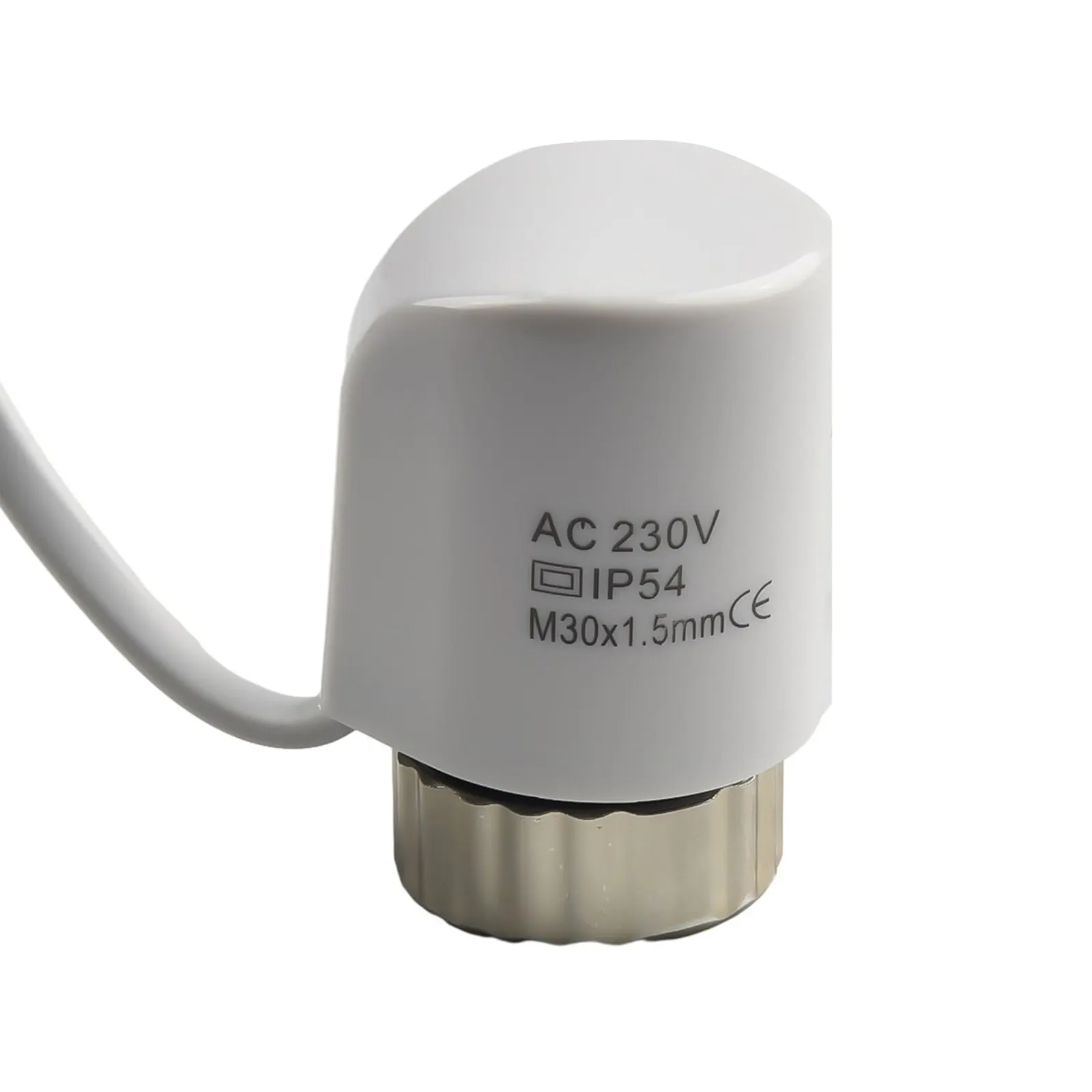 AC 230V Actuators Electric Thermal Actuator Compact Design Connection M30*1.5MM Floor Heating Actuator Normally Open Closed