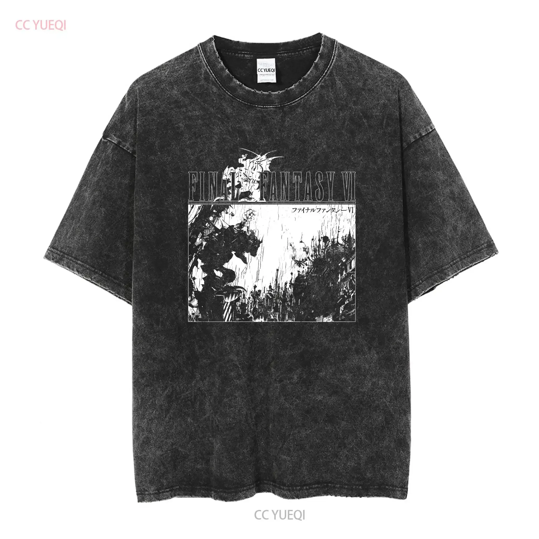 Final Fantasy VI T Shirt Vintage Style 6 long or short sleeves vintage Washed designer clothes Slightly Comfortable streetwear