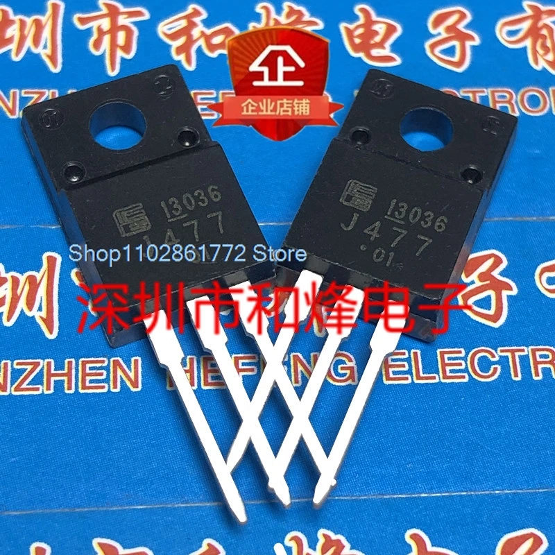 (10PCS/LOT) 2SJ477 J477  TO-220F P -60V-25A