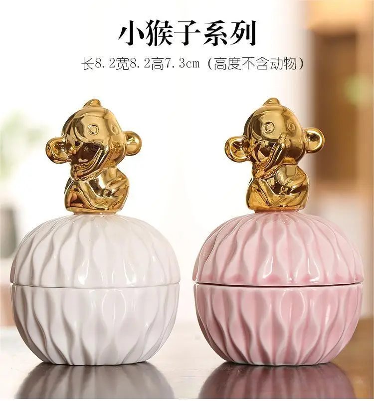 1PCS Empty Ceramic Jars for Candles Glass for Scented Candle Making Kit Wholesale Luxury Container Candy Container