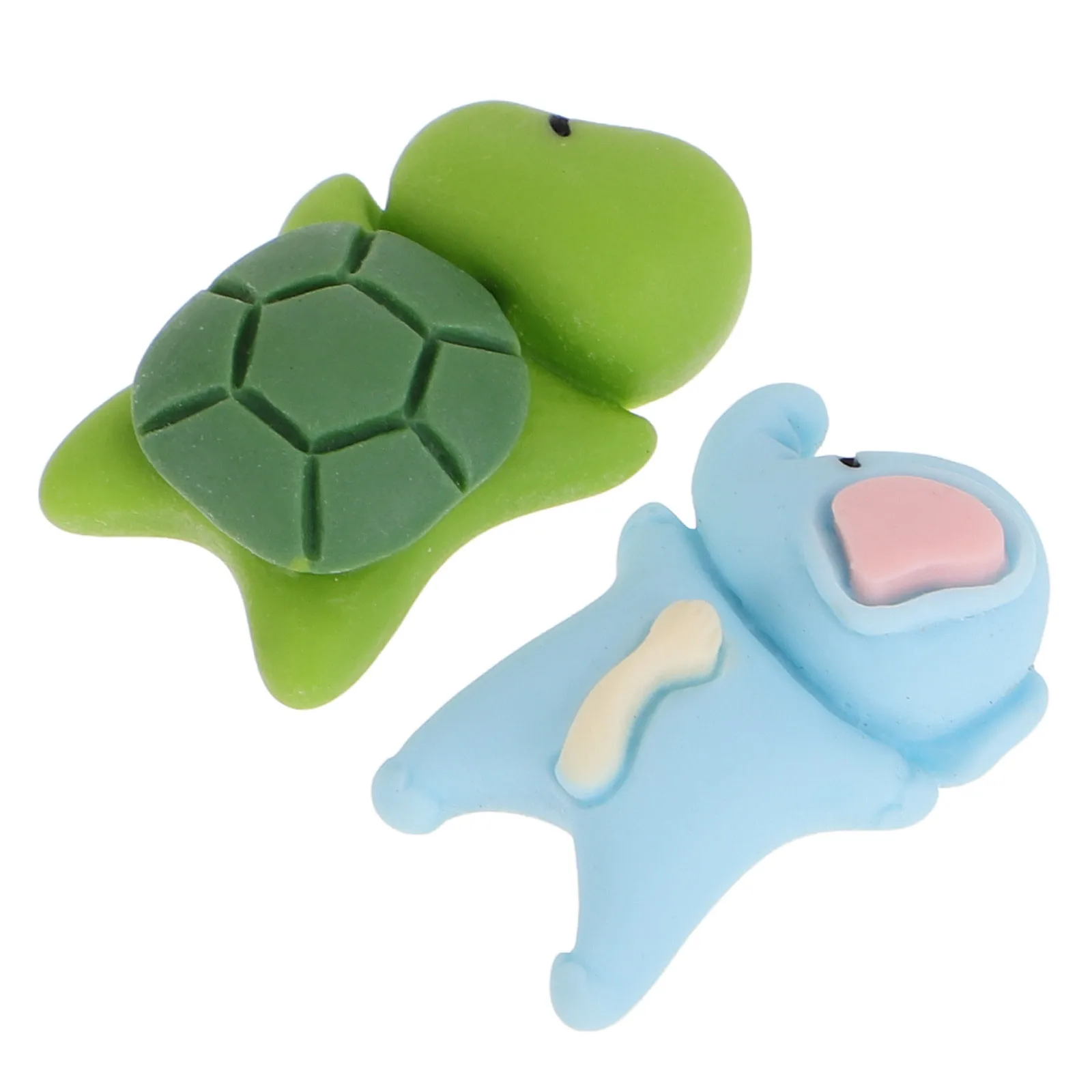 

2Pcs Cute Cartoon Resin Turtle Elephant Car Dashboard Ornaments Accessories for Motorcycle Scooter Handlebar Decoration Car