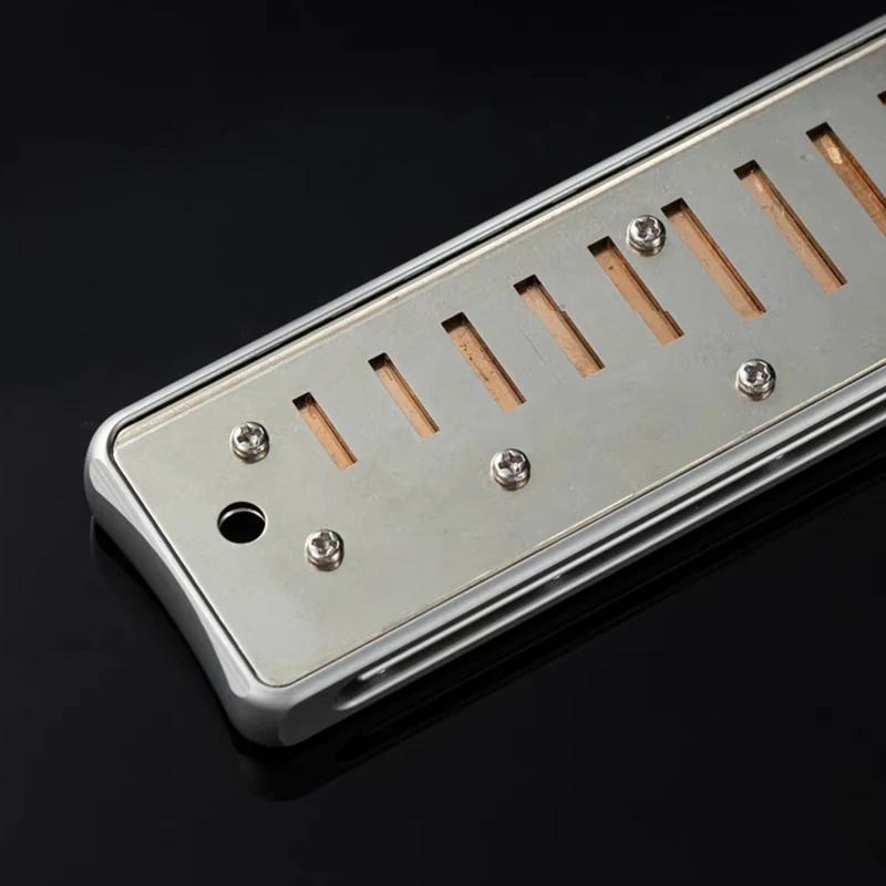 JDR Harmonica Assassin Pro Blues Harp 10-hole 20 Tone Key of C Armonica Profession Diatonic Mouth Organ Aluminum Alloy Comb Harp