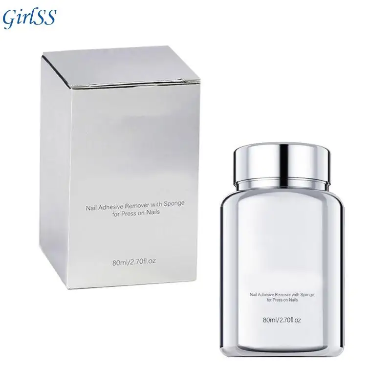 Removedor adesivo para unhas, solução imersão suave para prensar unhas e pontas T4MB