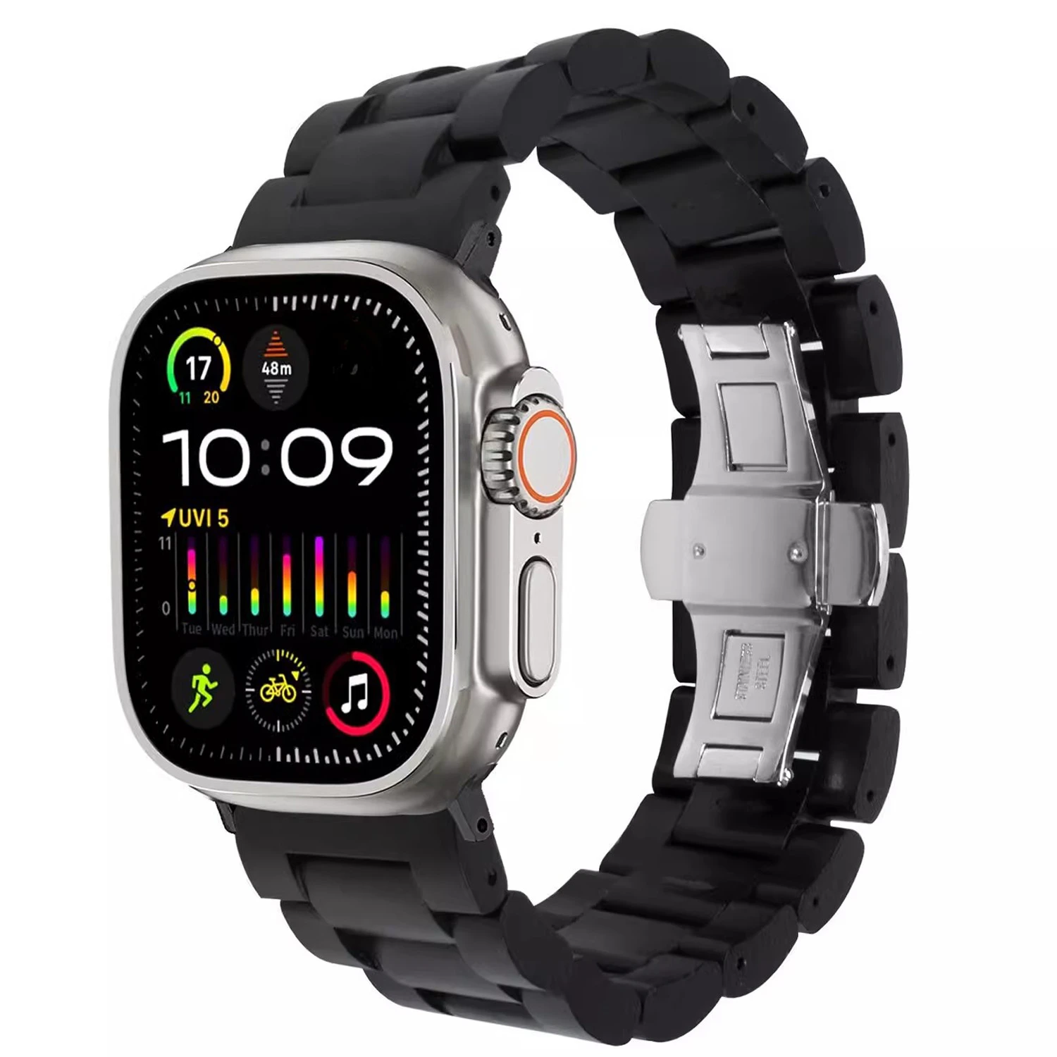 Wooden Band For Apple Watch Ultra 3 2 49mm ultra 49 Srap For iWatch Series 11 10 46mm 9 8 7 6 5 4 3 SE 38 40 41mm Wood Bracelet