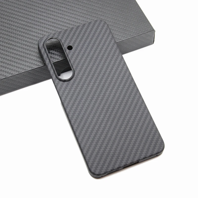 ZXKE-Fibre Phone Case for Samsung Galaxy S25Plus,S25 Cover, Light Thin, High-Strength, 600D Aramid Fiber, Protective Shell