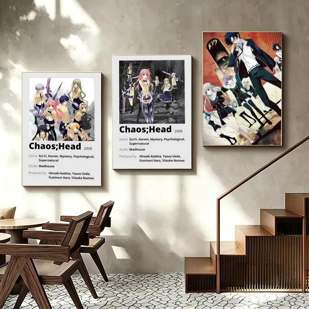 CHAOS;HEAD Poster HD Prints Painting Wall Art For Living Room Home Bedroom Decoration