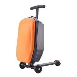 21inch Carry on Luggage with skateboard lazy PC rolling luggage case trolley suitcase bag lightweight Scooter trolley box wheels