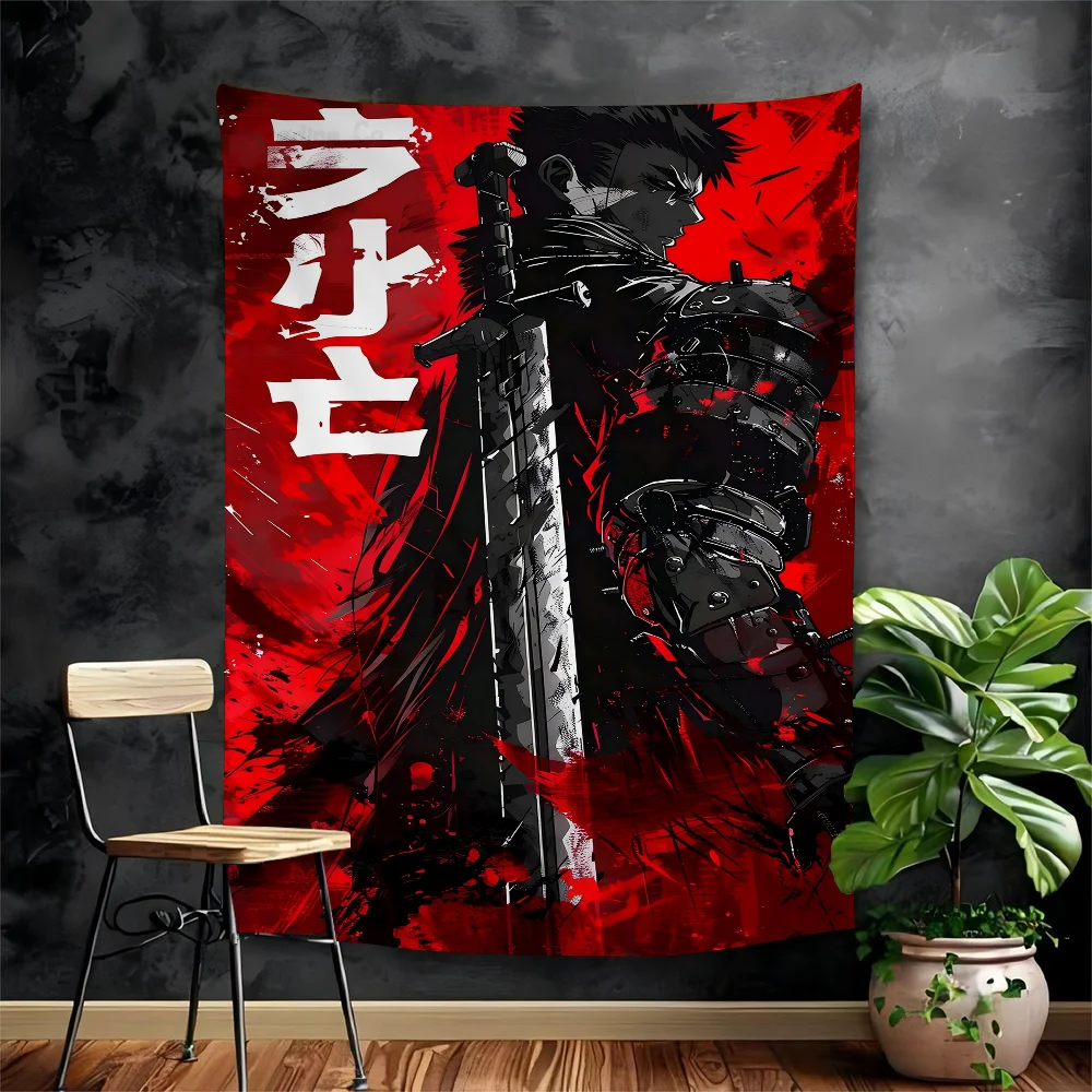 

Anime Berserk Tapestry Art Printing Cheap Hippie Wall Hanging Bohemian Wall Tapestries Mandala Art Home Decor