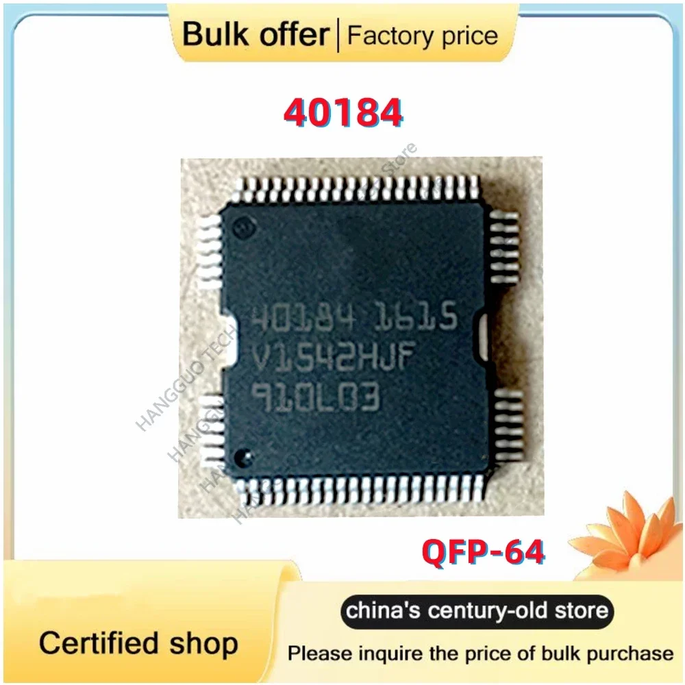 Original H40184 40184 QFP-64 For Automotive Computer Engine ECU Diesel Excavator Board Vulnerable IC Chip