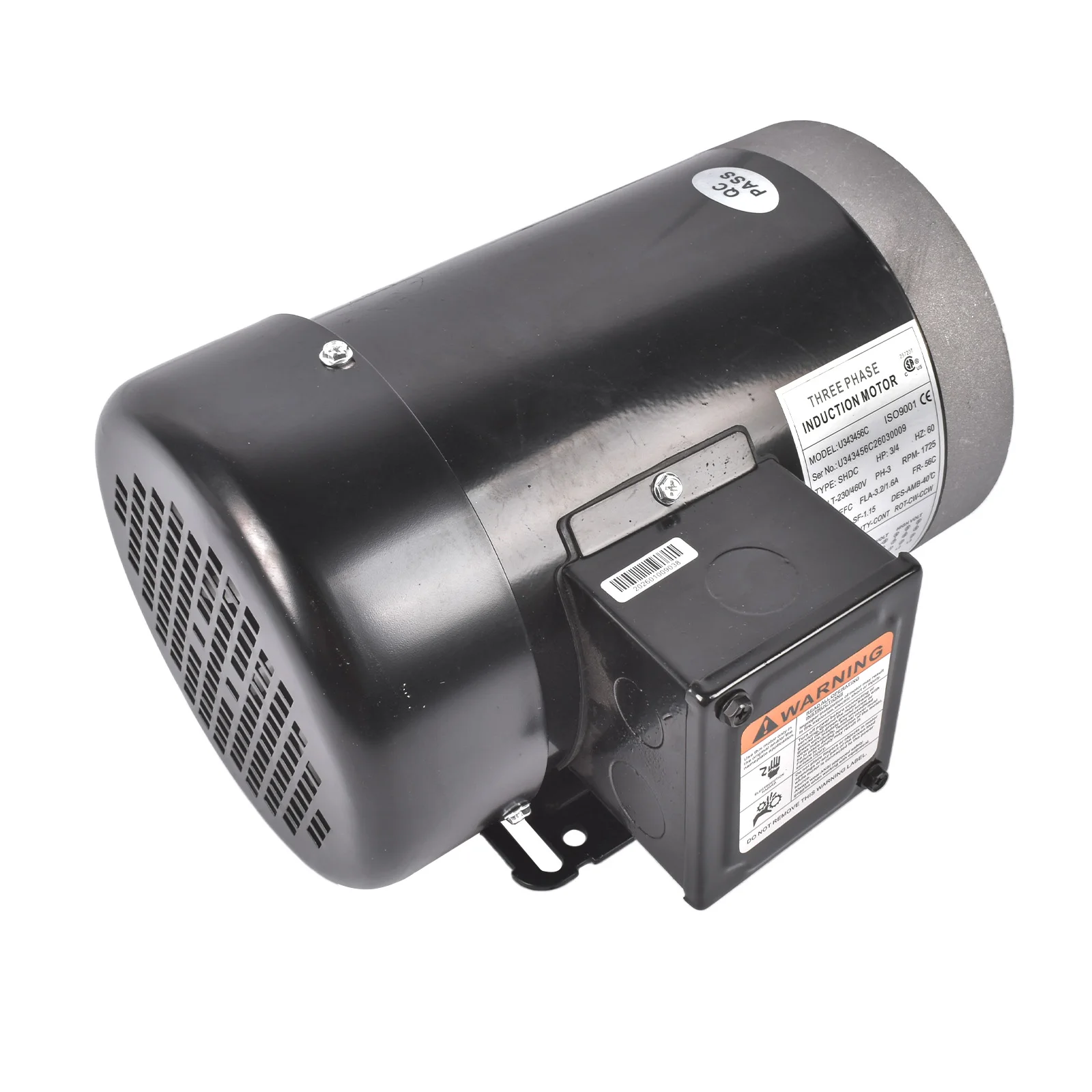 Ap03 Ac Motor W/Base, 56C Frame, Insul F, 3/4Hp, 1725Rpm, 3Ph, 230/460V, 60Hz Ma0507E