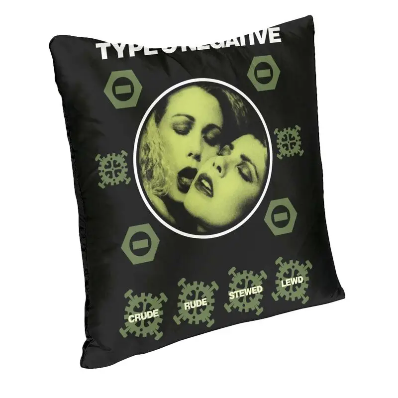 Heavy Metal Rock Band O Type Negative Throw Pillow Case Home Decor Custom Square Cushion Cover 45x45cm Pillowcover for Sofa