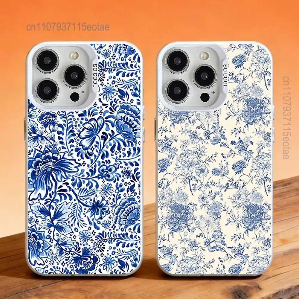 

blue and white china pattern Phone Case For iPhone 17,16,15,14,13,12,11,Pro,Max,Plus,SE,Air,Mini Anti Fall White Bumper