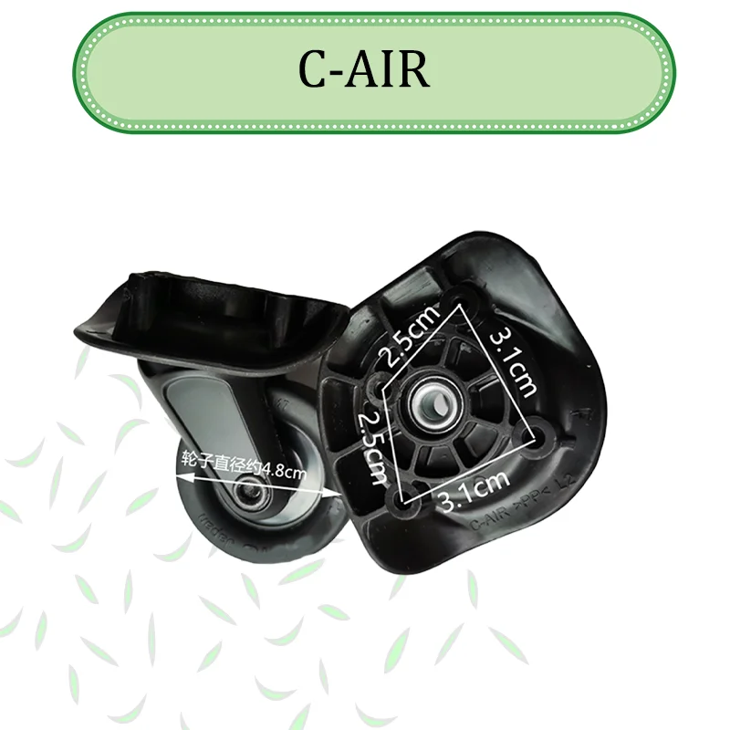 FOR HINOMOTO C-AIR DURABLE WHEEL COMPONENTS LUGGAGE-HEAVY DUTY REPLACEMENT WHEELS WITH BEARINGS FOR TRAVEL BAGS Luggage Wheel