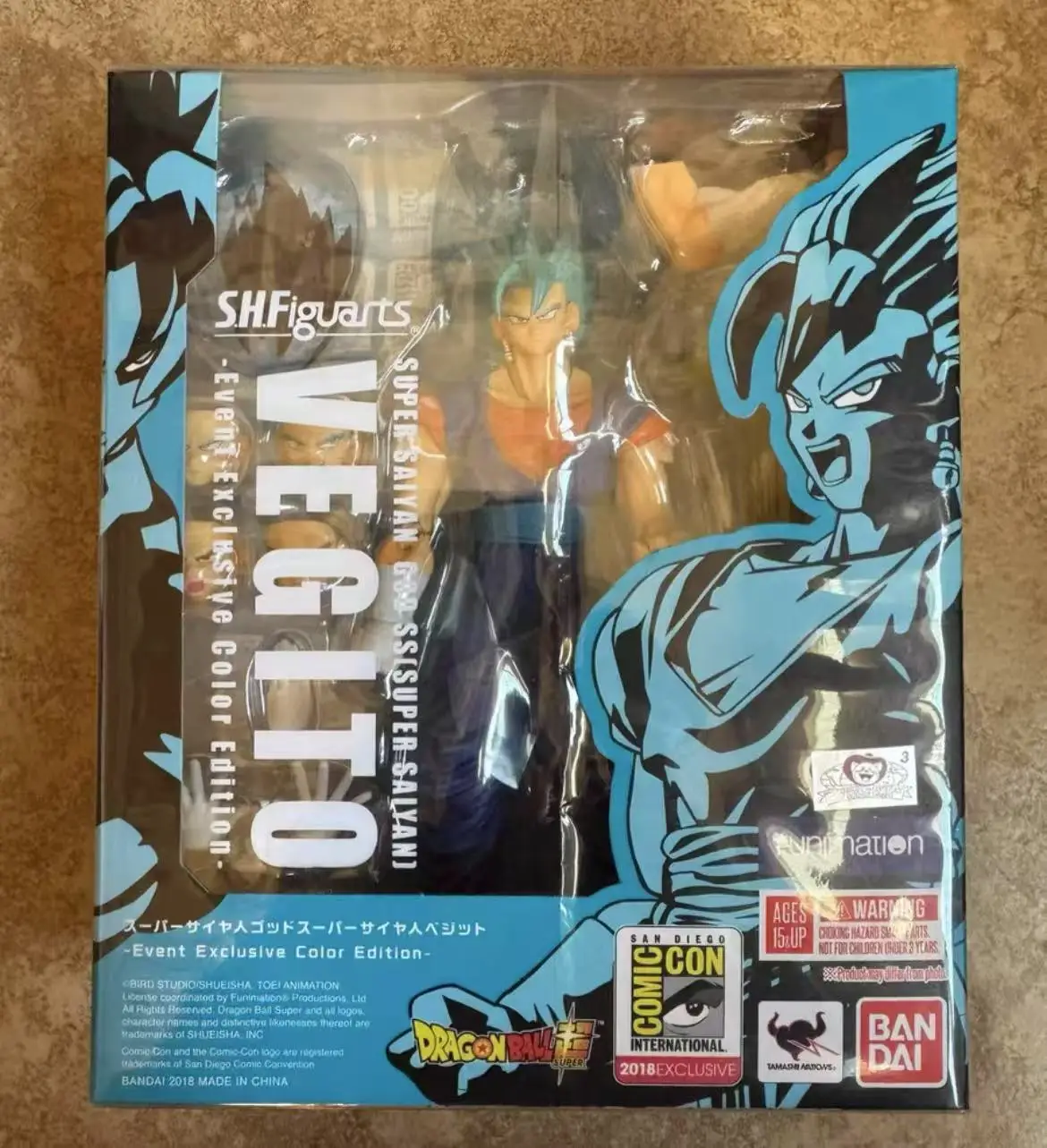 

Original BANDAI S.H.Figuarts Dragon Ball SUPER SAIYAN GOD SS VEGITO In Stock Anime Action Collection Figures Model Toys