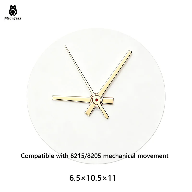 MechJazz Golden Watch Hands Set, Silver Pointers, Replacement Mod Accessories for 8215, 8205 Automatic Movements