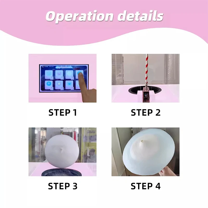 220V Cotton Candy Machine Candy Floss Maker for Party Festival Events