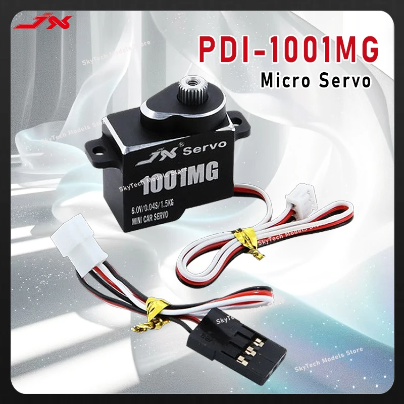 JX PDI-1001MG Micro Servo - 4.8-6.0V 1.5KG·cm 0.04Sec/60 °   10 جرام 20 × 11.3 × 21.25 ملم جزء RC