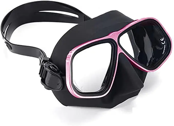 Diving Mask Plastic-Alloy Frame Scuba Equipment Snorkeling Goggles Tempered Glass