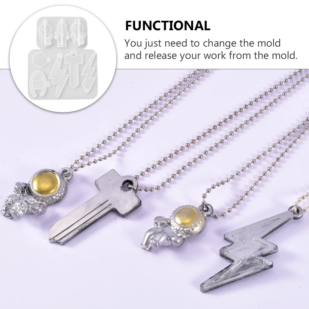 

2Pcs Silicone Epoxy Jewelry Mold DIY Astronaut Pendant Jewelry Casting Molds for Craft and Pendant Making Silicone Casting Molds