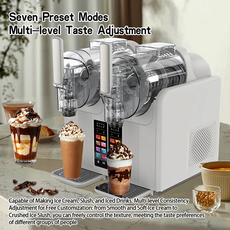 New Arrival 4L Large Capacity Commercial Slush Machine  Frozen Beverage Maker for Bar Cafe Beverage Shop