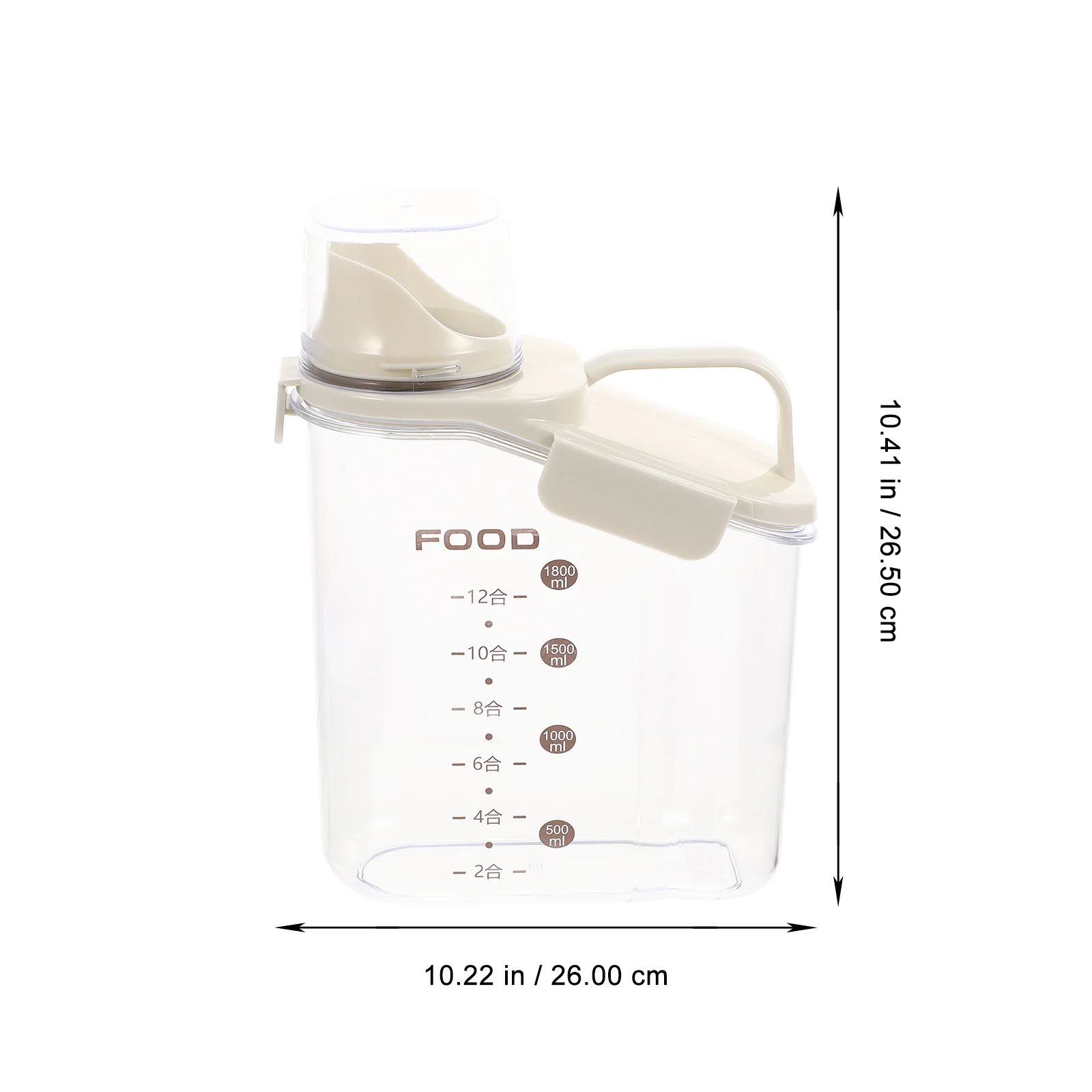 

Sealing Grain Storage Container Large Capacity Airtight Food Canister for Rice Flour Oatmeal Coffee Beans Snacks Kitchen Pantry