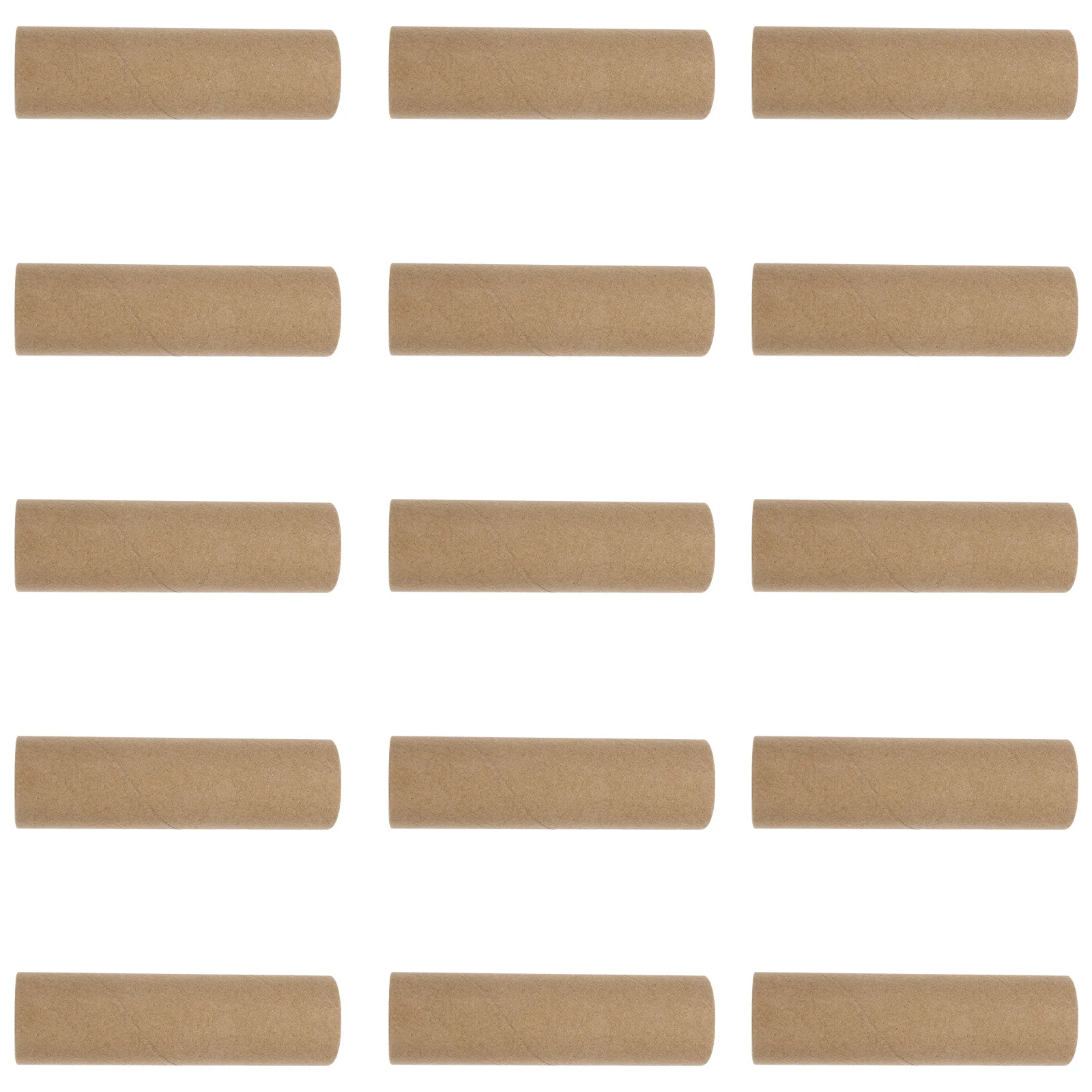 15Pcs Round Kraft Paper Tubes Paper Rolls Sturdy Cardboard Tubes for Craft Making School Home DIY Cardboard Tube