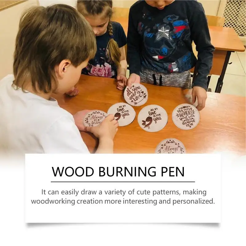 Wood Burner Pen 3 Pieces Wood Burning Tool Wood Markers Wood Stain Markers Wood Burning Kit For Poplar Walnut Boards Christmas