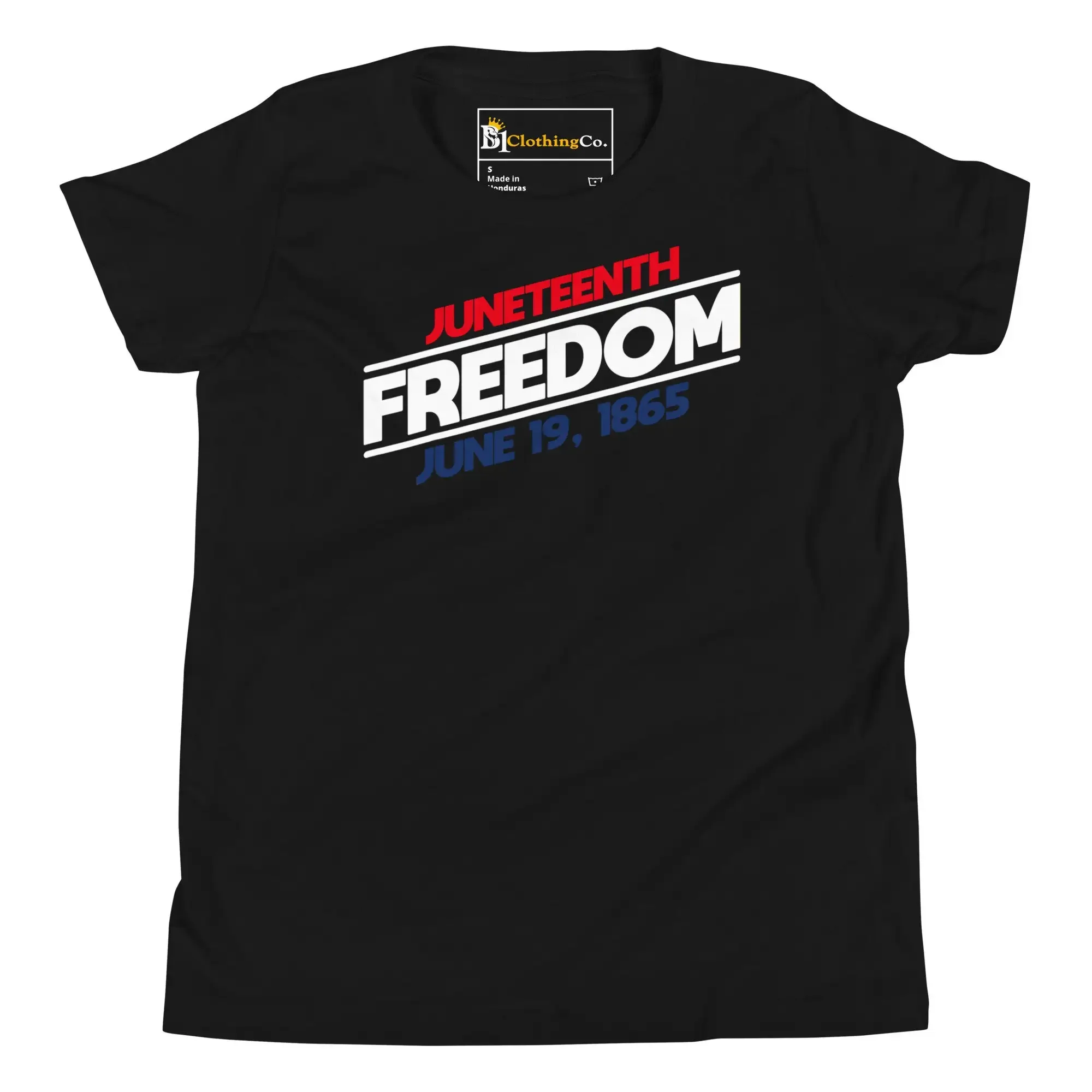 Juneteenth Freedom Youth T Shirt Celebrate Black History Empower Young Voices
