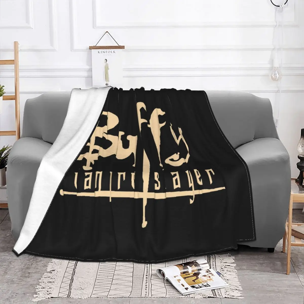 Buffy The Vampire Slayer Blankets Warm Flannel Supernatural Throw Blanket for Bed Travel Rug Piece