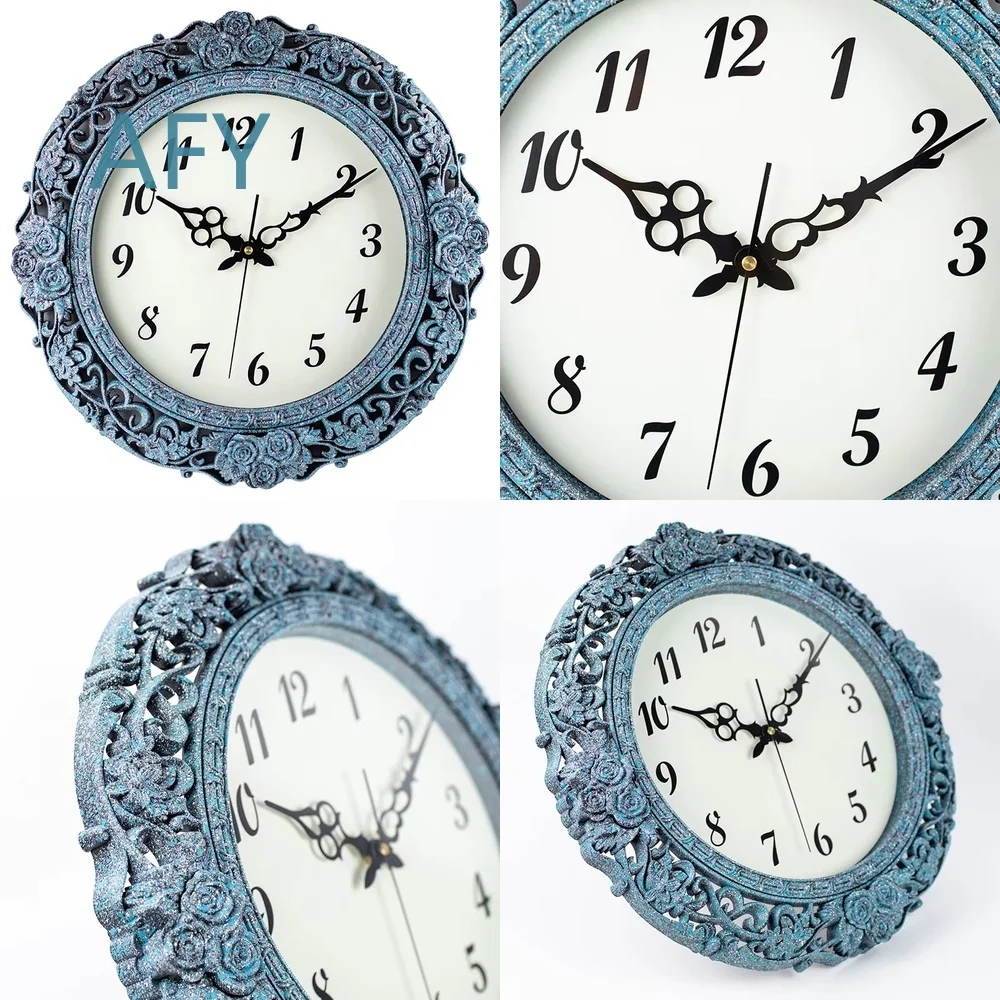 Wholesale 16 Inch Silent Wall Clock for Home Office Decor Retro Quartz Pendant Clock with Needle Display European American