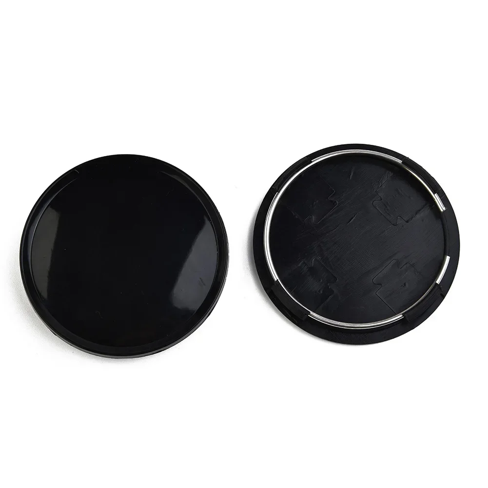 4PCS 63mm 58mm Universal Car Vehicle Wheel Hub Center Cap Cover Set ABS Modification Accessories For Auto Truck Black Sliver