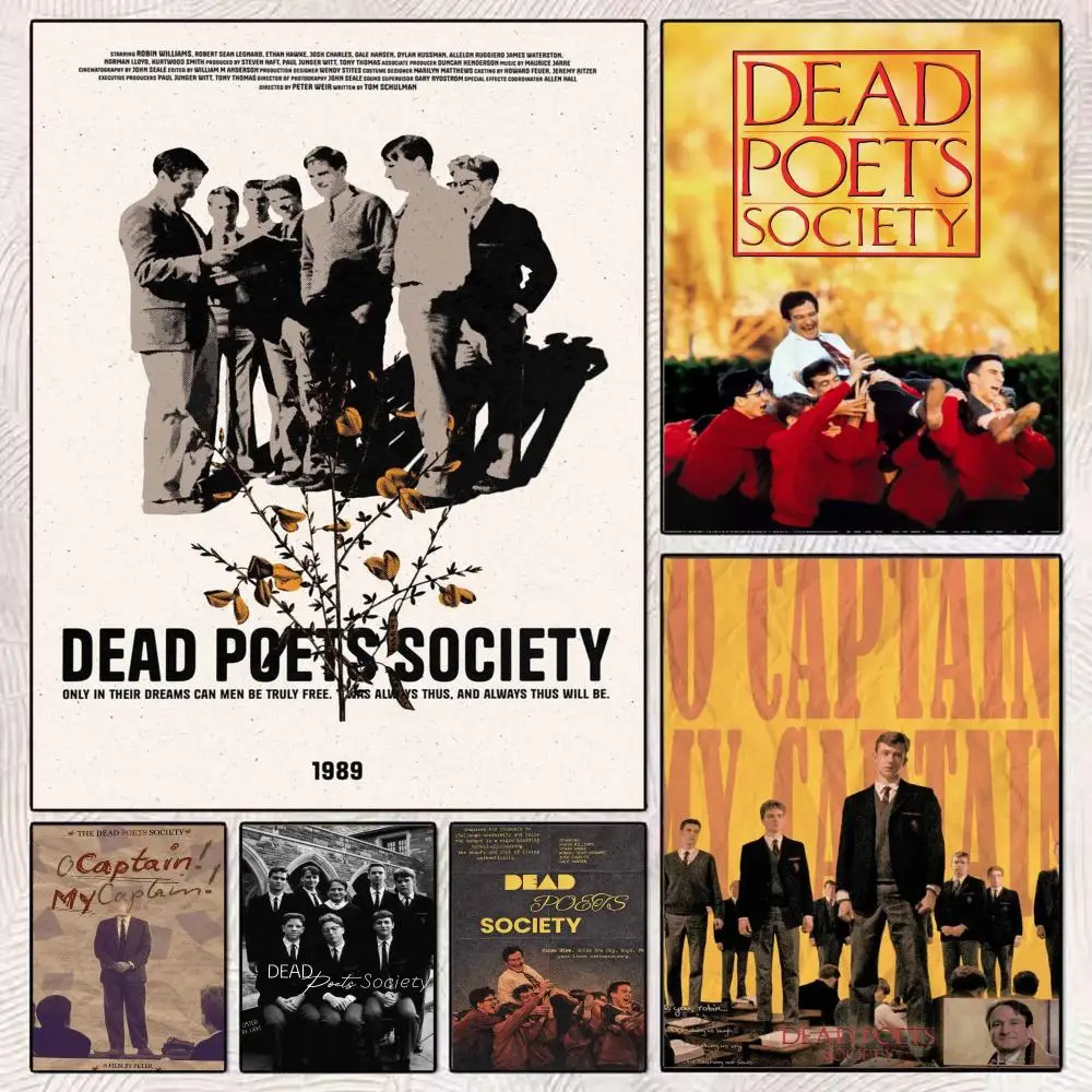 Classic Drama Movie D-Dead Poets Society Poster Modern Minimalist Wall Art Prints Poster Home Decor Interior Bedroom Living Room