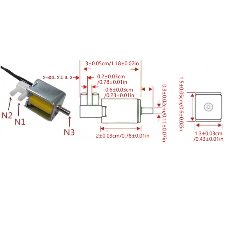 Air Pressure Relief Solenoid Valves Fa0520F Small Size 2 Pos 3 Way Air Solenoid Valves for Automation Low Power Enduring C7AC