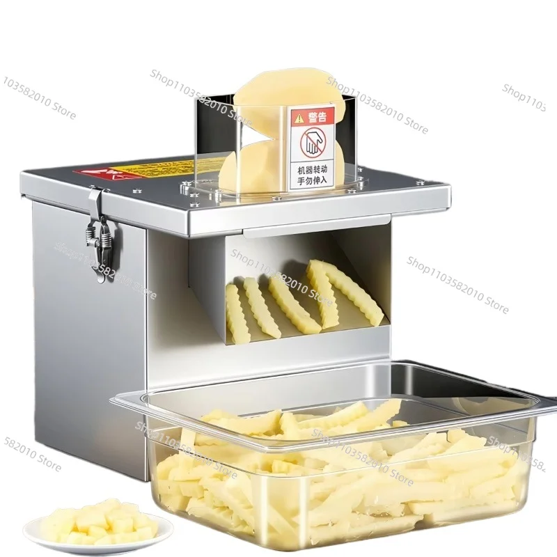 300kg/h Electric Carrot Slicer, Multi-function Commercial Vegetable Cutter, Fruit Food Processing Machine for Kitchen