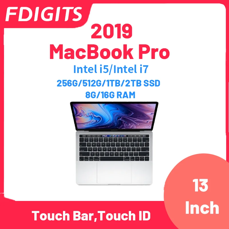 2019 MacBook Pro Intel i5 i7 13Inch Touch Bar,Touch ID 256G/512G/1TB/2TB 8G/16G RAM Notebooks Laptop.